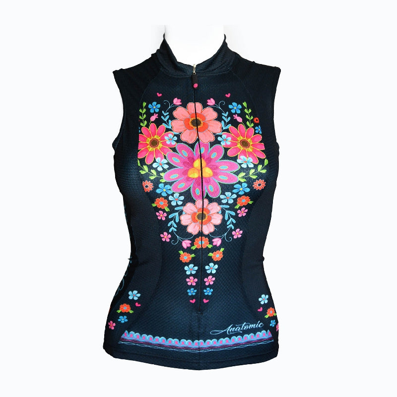 Ladies sleeveless hot sale cycling tops