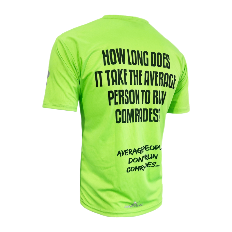 Comrades Vizi Q&A Green Mens Running T-shirt