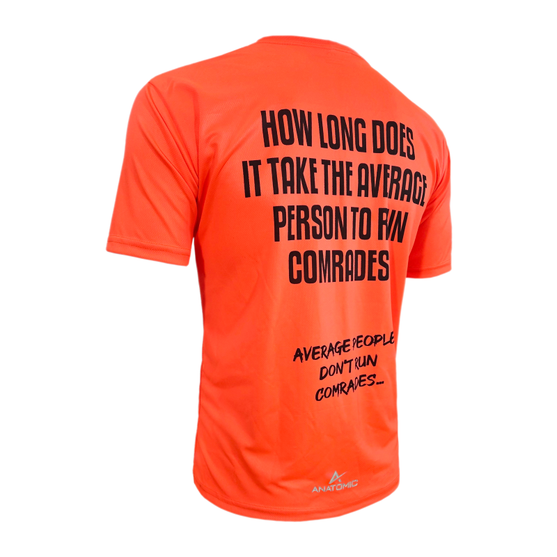 Comrades Vizi Q&A Orange Mens Running T-shirt (LIMITED SIZES)