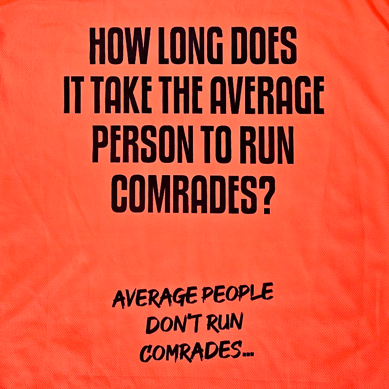 Comrades Vizi Q&A Orange Mens Running T-shirt (LIMITED SIZES)