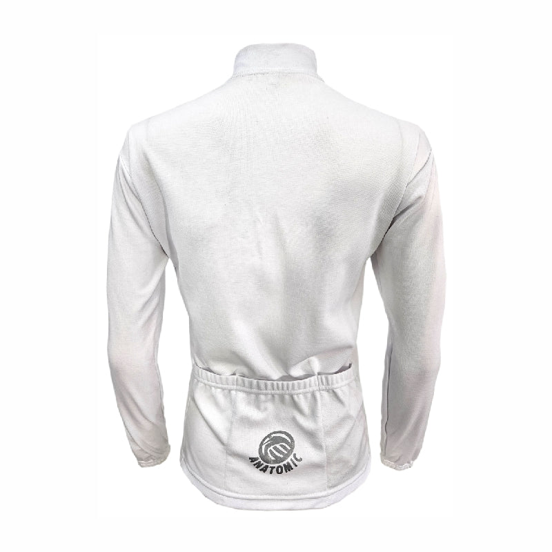 White Long sleeve Thermovent Ladies Cycling Shirt – Anatomic Sportswear