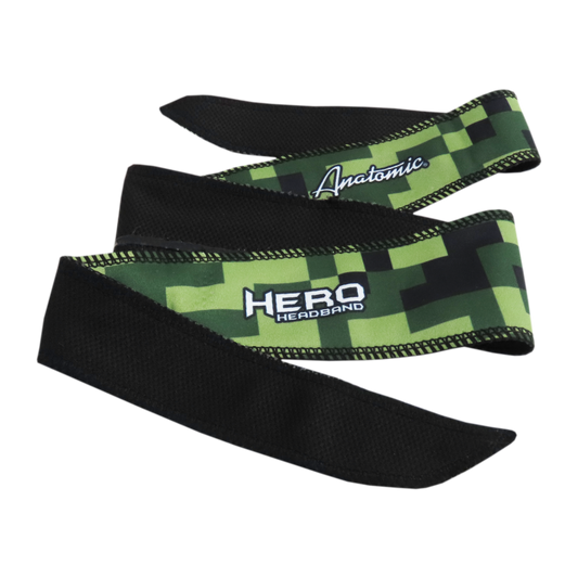 Pixel Green Tie Back Hero Headband