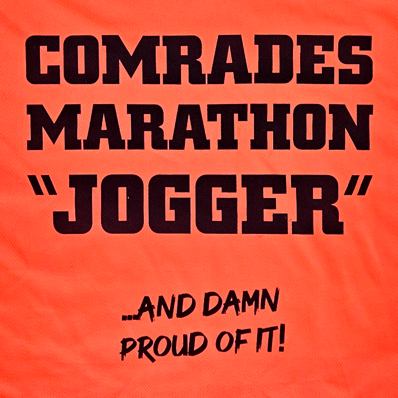 Comrades Jogger Vizi Orange Mens Running T-shirt