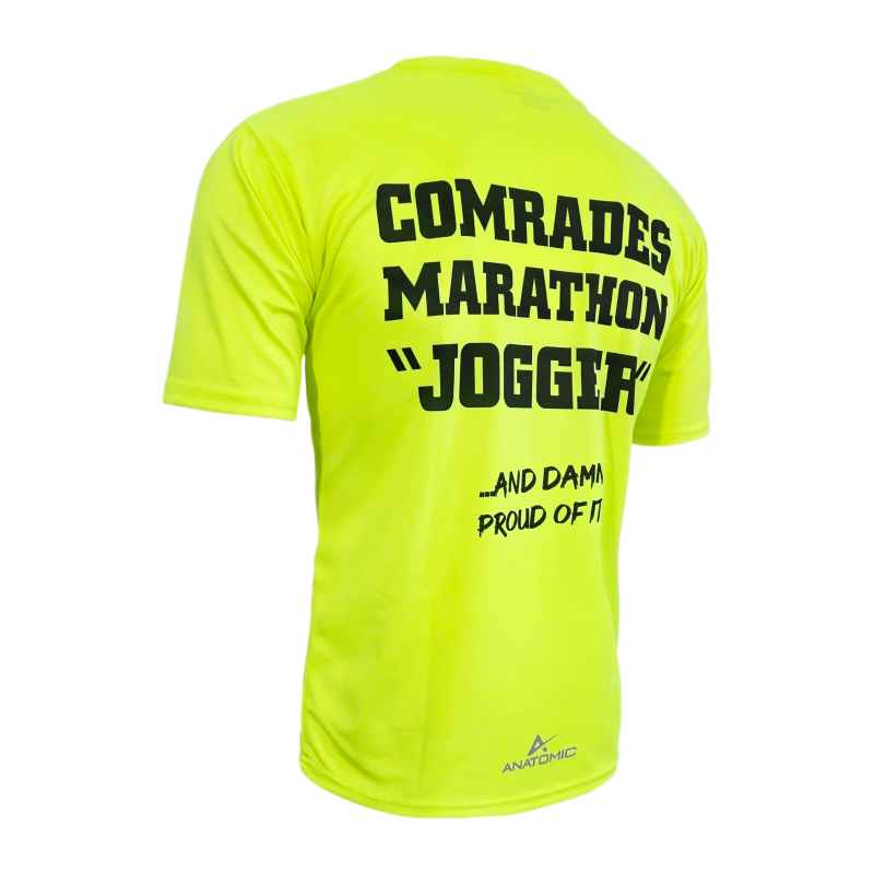 Comrades Jogger Vizi Yellow Mens Running T-shirt