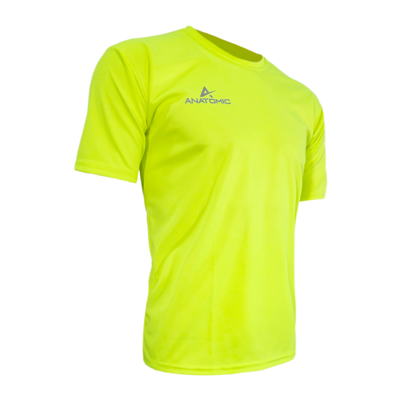 Okayest Runner Vizi Yellow Mens Running T-shirt