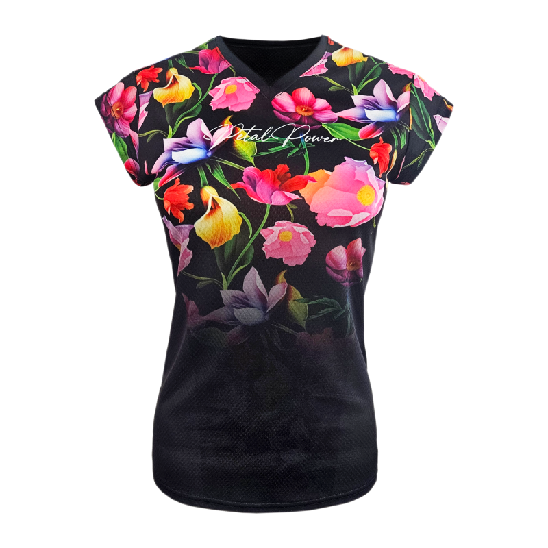 Petal Power Ladies Cap Sleeve Running T-shirt