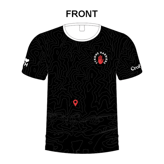 Tyrone Harriers Mens and Ladies T-Shirt Contour