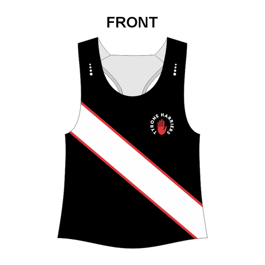 Tyrone Harriers Mens and Ladies Seamless Elite Vests Stripe